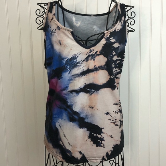 SHEIN Tops - Shein Tie Die Tank Top